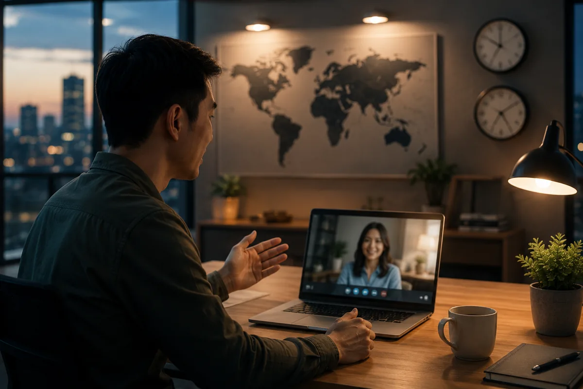 Bridging U.S. and overseas teams on a call